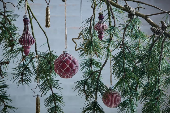 Norille Christmas bauble Ø11 cm, Pomegranate, ribbed Lene Bjerre