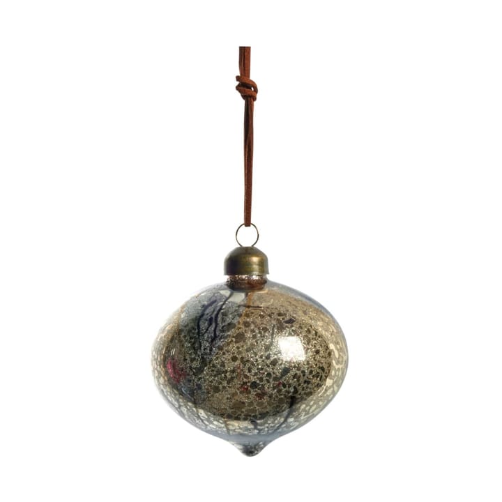 Nosille Christmas tree bauble 10 cm, Silver-gold Lene Bjerre