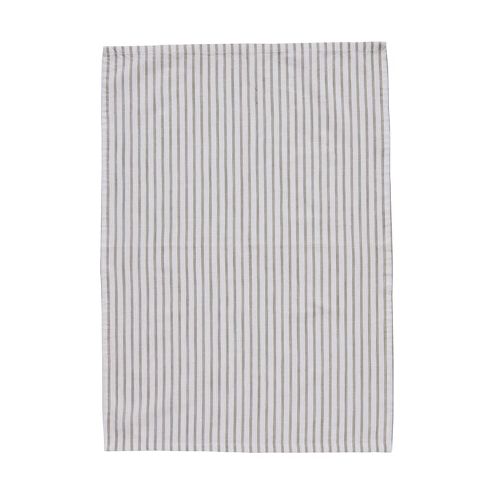 Olivia kitchen towel narrow stripes 50x70 cm, Off white-linen Lene Bjerre