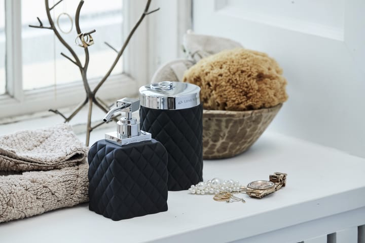 Portia soap dispenser, Black-silver Lene Bjerre