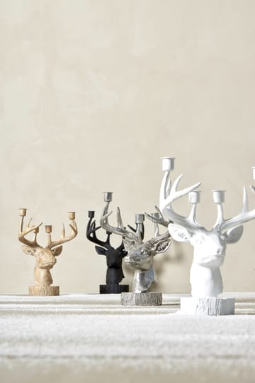 Serafina candle holder deer 31 cm - Silver - Lene Bjerre