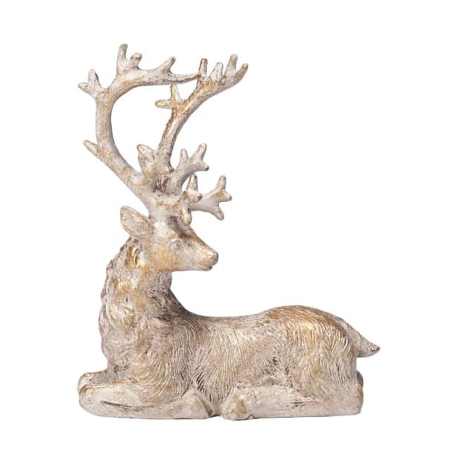 Serafina deer 10 cm, Antique gold light Lene Bjerre