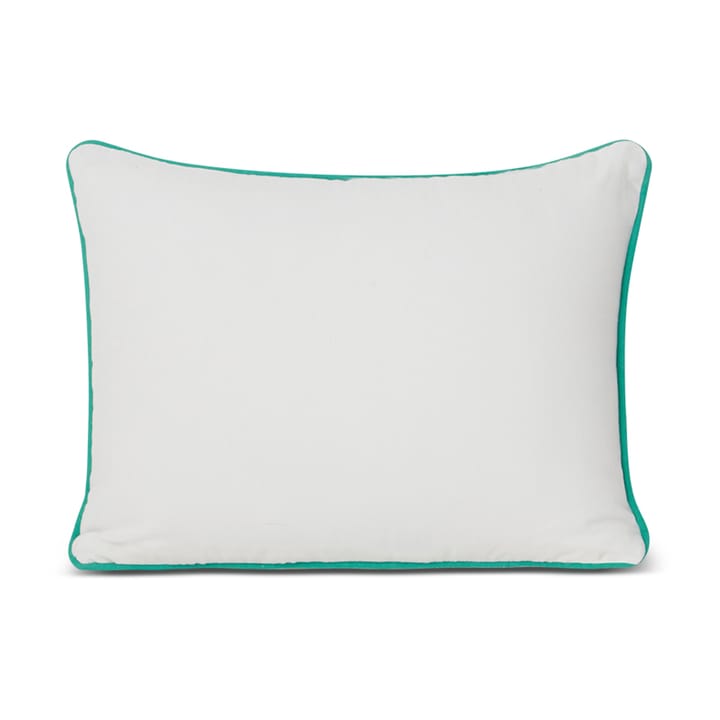 Beach Club Small Embroidered cushion 30x40 cm, Blue-white-green Lexington