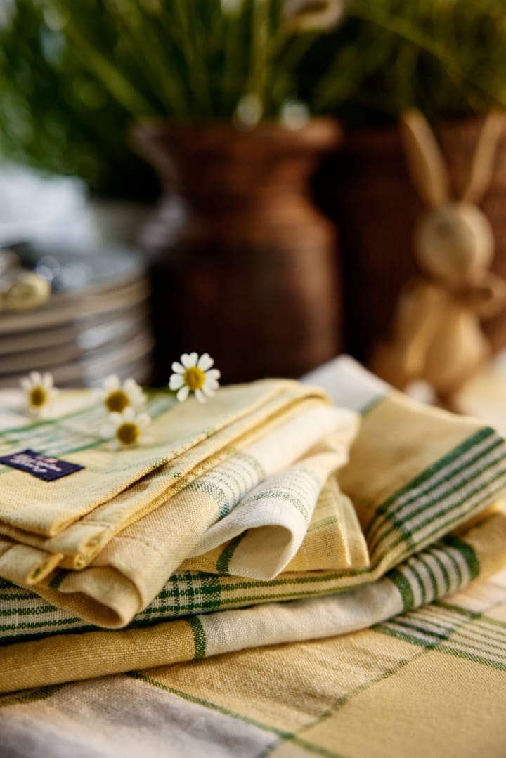 Easter Linen/Cotton kitchen towel 50x70 cm, Yellow-green Lexington