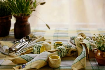 Easter Ring in Wood napkin ring 4-pack - Green-yellow - Lexington