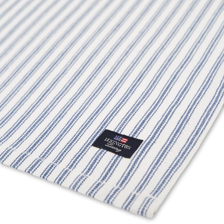 Icons Herringbone Striped napkin 50x50 cm, blue-white Lexington