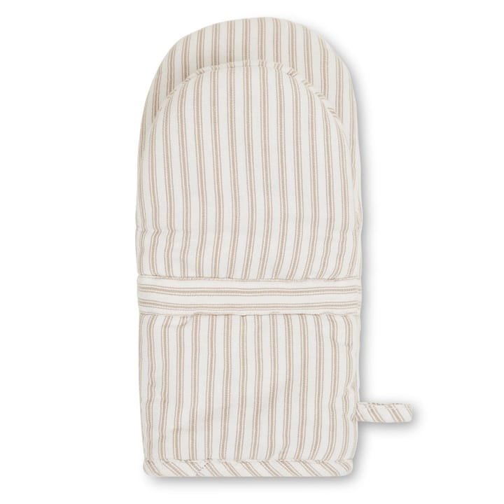 Icons Herringbone Striped oven glove, beige-white Lexington