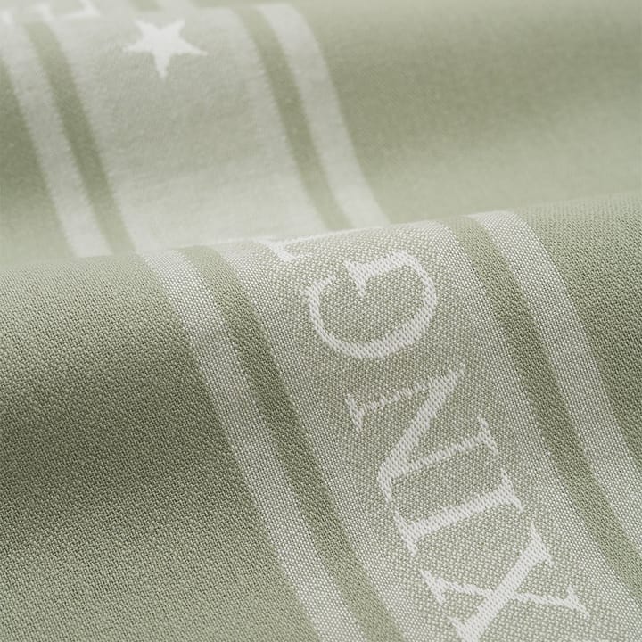 Icons Star kitchen towel 50x70 cm, sage green-white Lexington