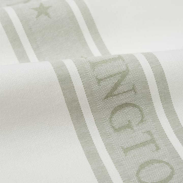 Icons Star kitchen towel 50x70 cm, white-sage green Lexington