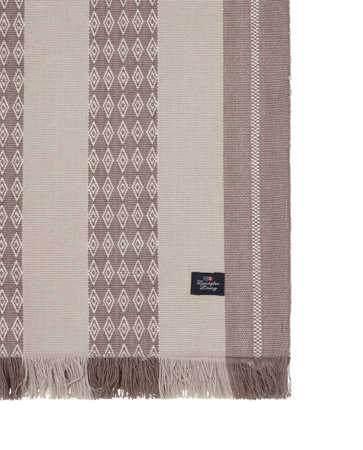 Jacquard Striped table runner 50x250 cm, Beige Lexington