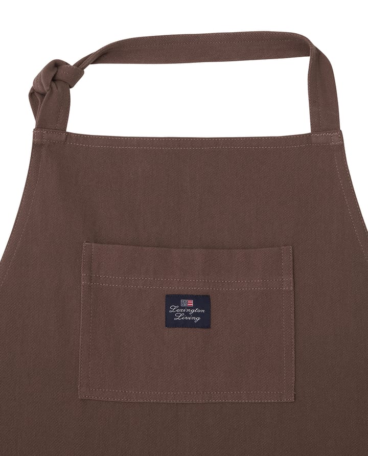 Organic Cotton apron, Brown Lexington