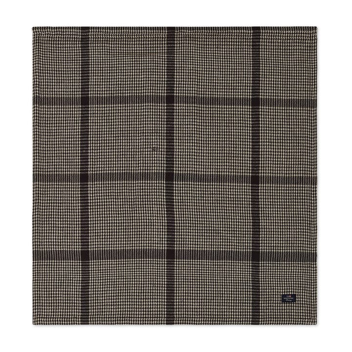 Pepita Check Cotton Linen fabric napkin 50x50 cm, Dark Grey-beige Lexington