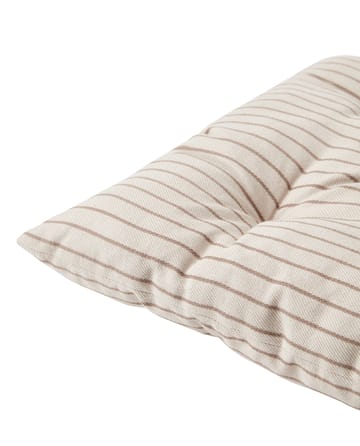 Striped Recycled Cotton seat cushion 40x40 cm - Beige - Lexington