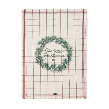 The merrier kitchen towel 50x70 cm - White-red-green - Lexington