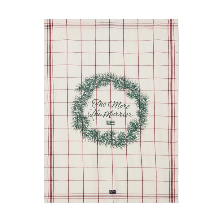 The merrier kitchen towel 50x70 cm, White-red-green Lexington