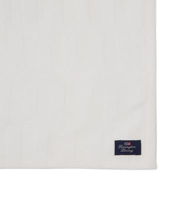 White jacquard cotton napkin 50x50 cm - White - Lexington