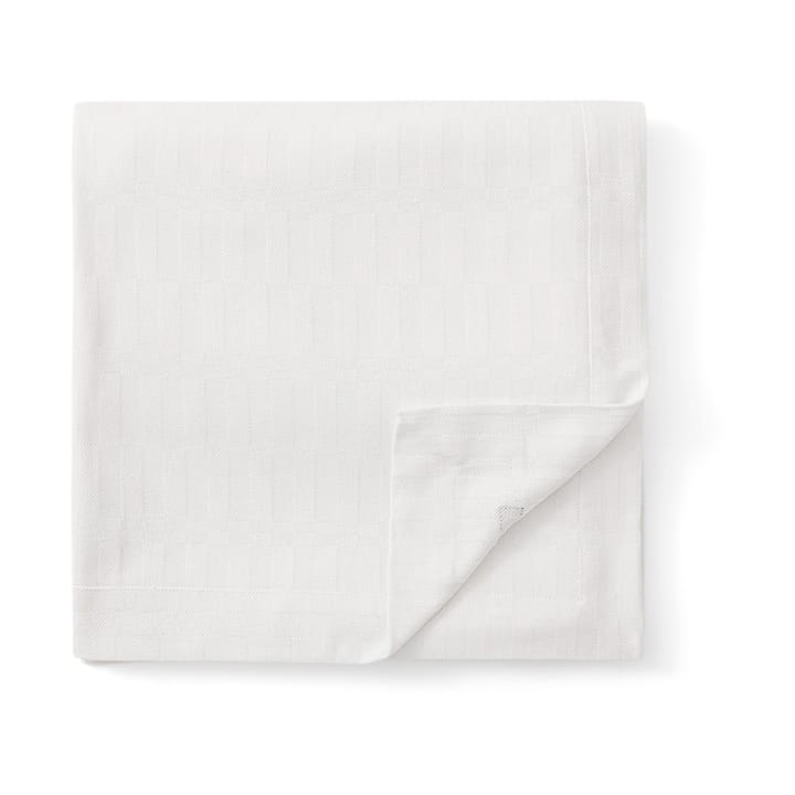 White jacquard cotton tablecloth 150x250 cm, White Lexington