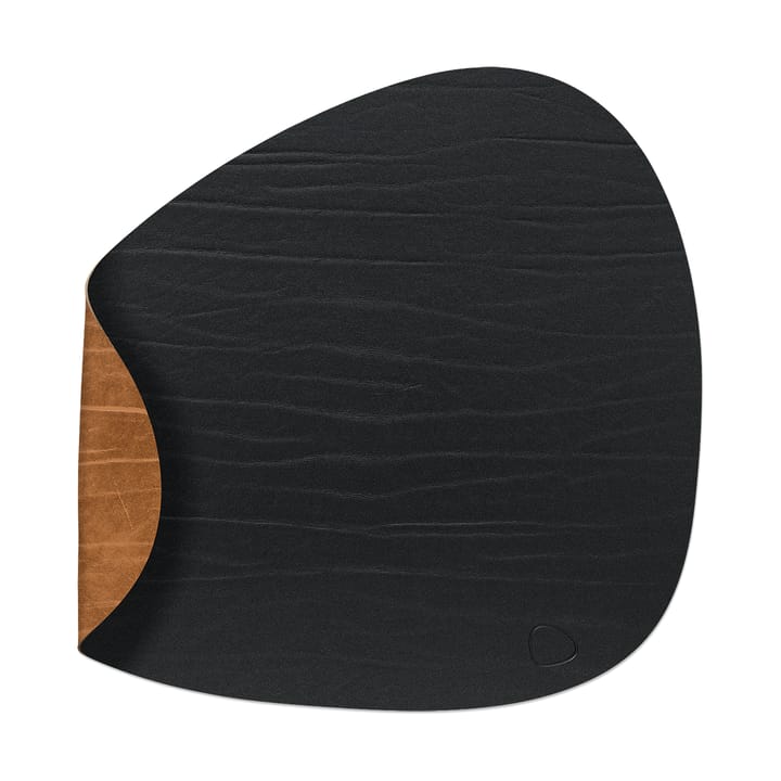 Buffalo placemat reversible curve L 1 pcs - black-nature - LIND DNA