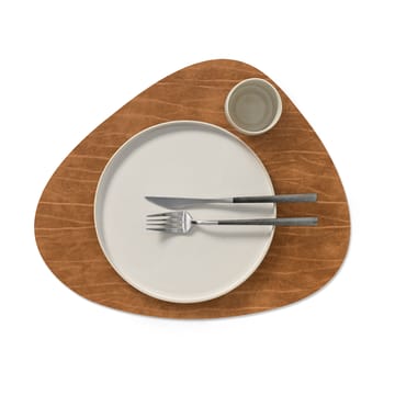 Buffalo placemat reversible curve L 1 pcs - black-nature - LIND DNA