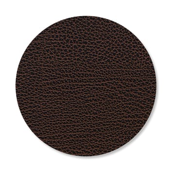 Bull coaster reversible circle 1 pcs - black-brown - LIND DNA