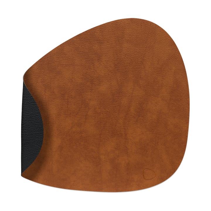 Bull placemat reversible curve L 1 pcs, Cognac-black LIND DNA