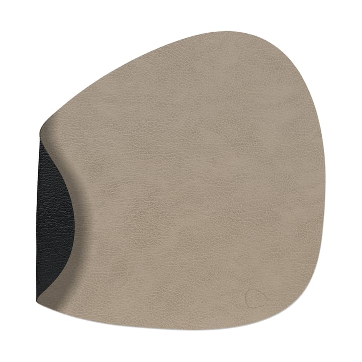 Bull placemat reversible curve L 1 pcs, Warm grey-black LIND DNA