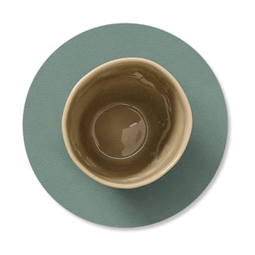 Cloud-Nupo coaster reversible circle 1 pcs - anthracite-pastel green - LIND DNA