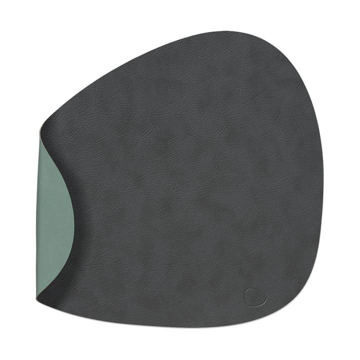 Cloud-Nupo placemat reversible curve L 1 pcs, anthracite-pastel green LIND DNA