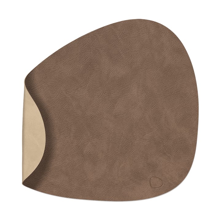 Cloud-Nupo placemat reversible curve L 1 pcs - Brown-sand - LIND DNA