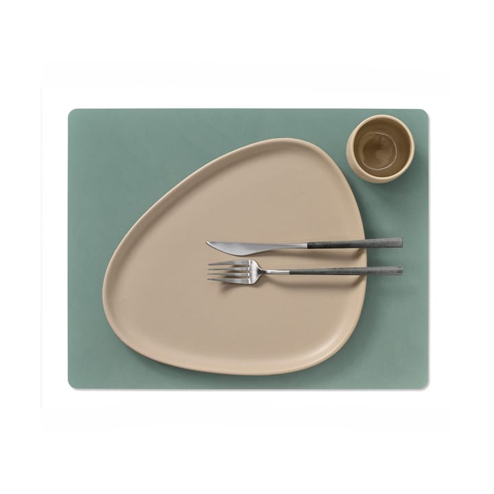 Cloud-Nupo placemat reversible square 1 pcs, anthracite-pastel green LIND DNA