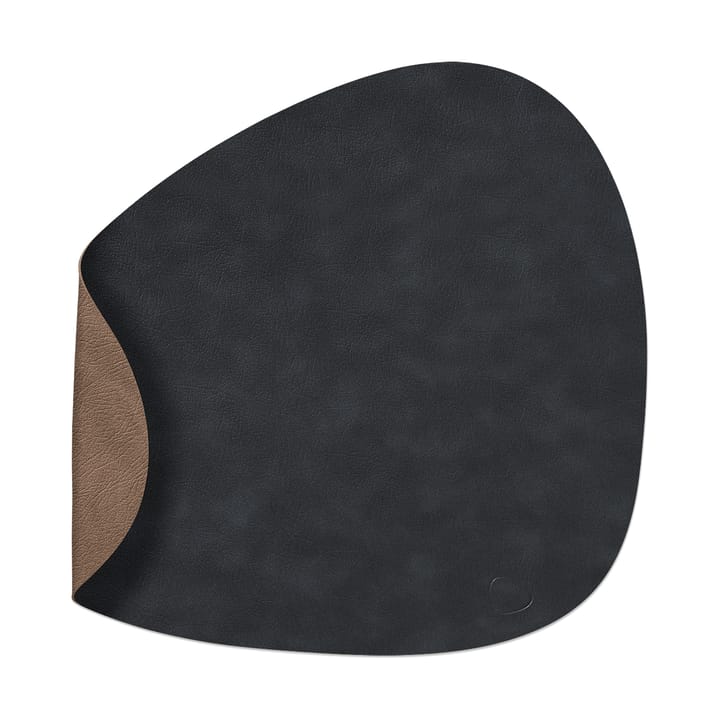 Cloud placemat reversible curve L 1 pcs - Black-brown - LIND DNA