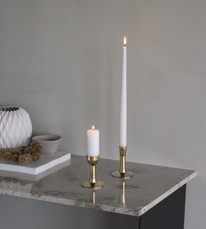 Curve Candlestick, Gold, pillar LIND DNA