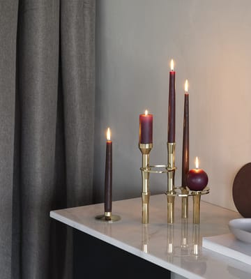 Curve Candlestick - Gold, pillar - LIND DNA