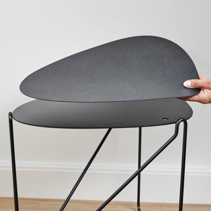 Curve Chameleon Hippo side table, black-anthracite LIND DNA