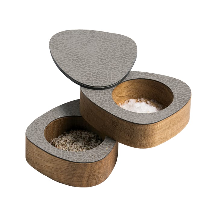 Curve salt & pepper set 2-pack, Natural-anthracite LIND DNA