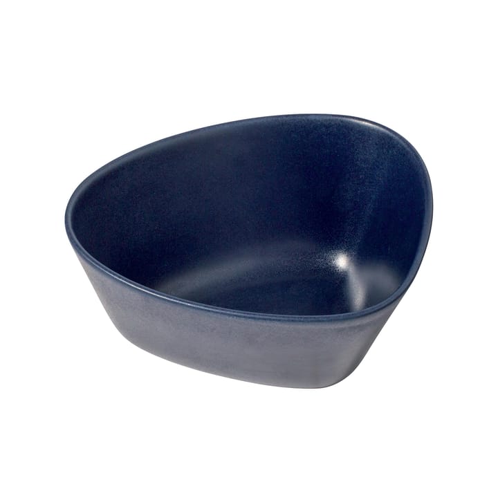 Curve Stoneware bowl M 20x22 cm, navy blue LIND DNA