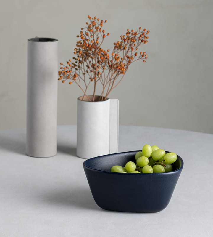 Curve Stoneware bowl M 20x22 cm, navy blue LIND DNA