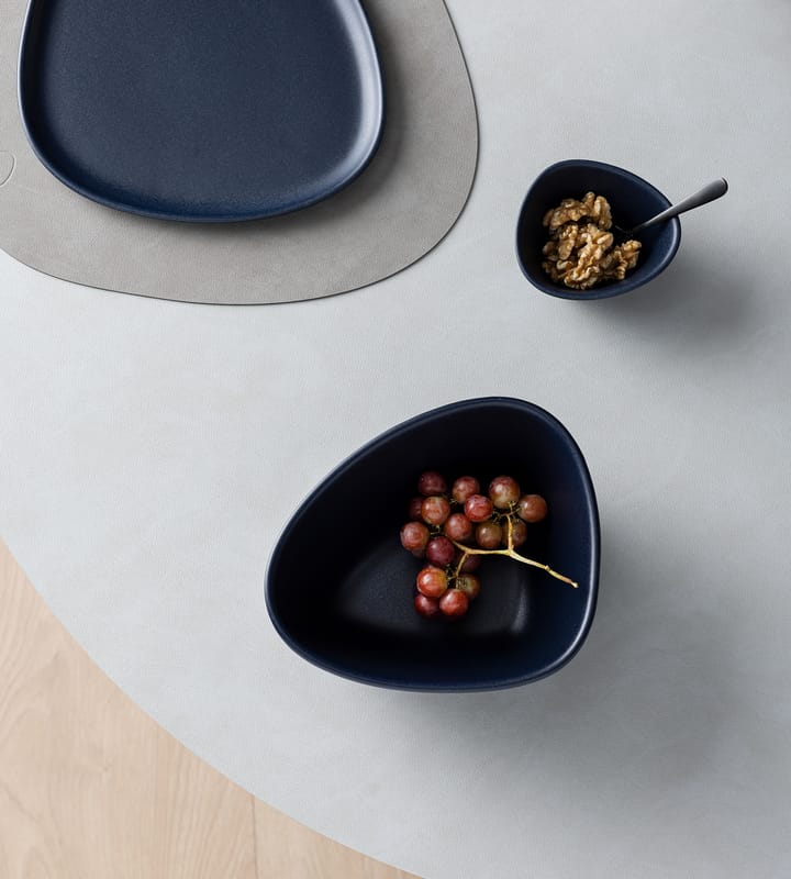 Curve Stoneware bowl M 20x22 cm, navy blue LIND DNA