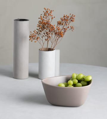 Curve Stoneware bowl M 20x22 cm - Warm Grey - LIND DNA