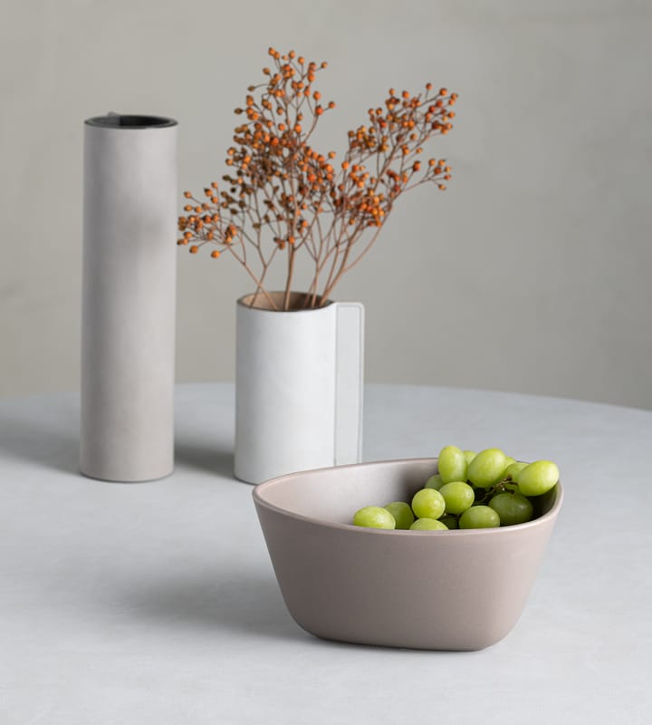 Curve Stoneware bowl M 20x22 cm, Warm Grey LIND DNA