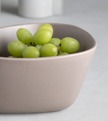 Curve Stoneware bowl M 20x22 cm - Warm Grey - LIND DNA