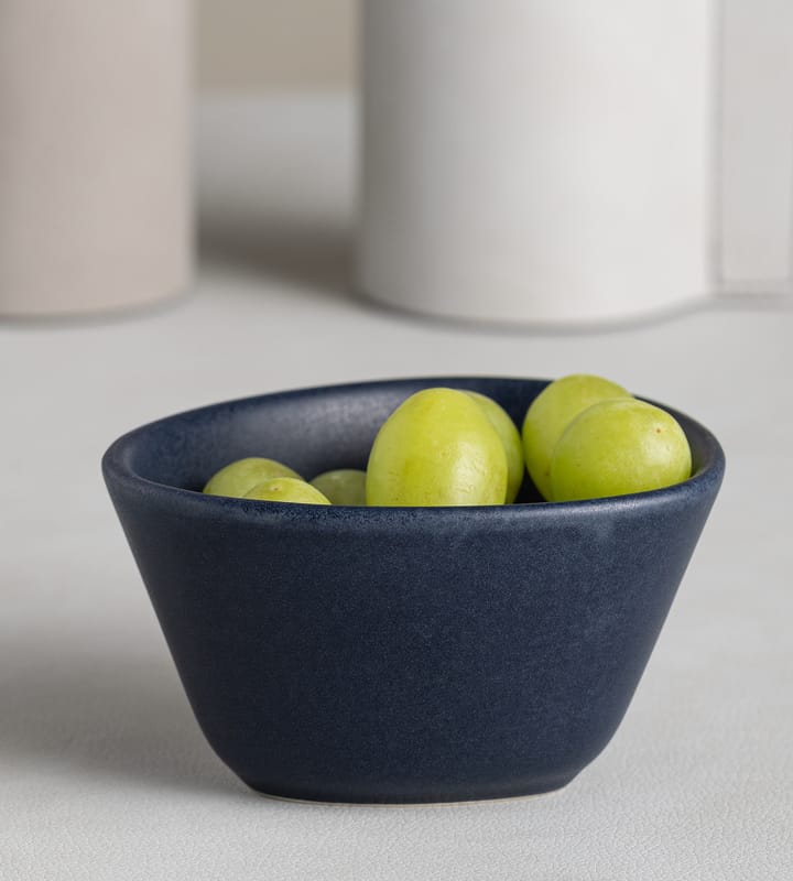 Curve Stoneware bowl S 10x11 cm, navy blue LIND DNA