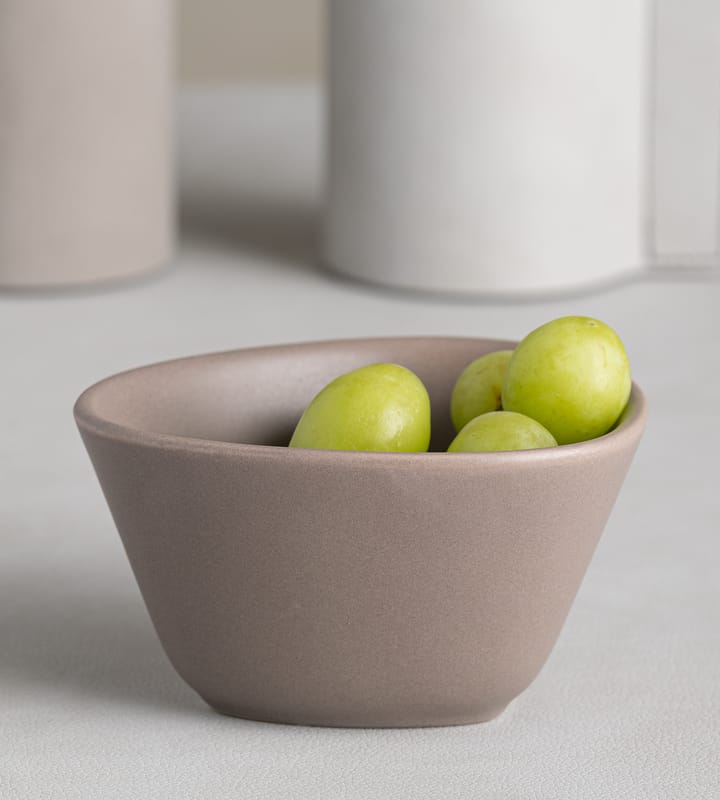 Curve Stoneware bowl S 10x11 cm, Warm Grey LIND DNA