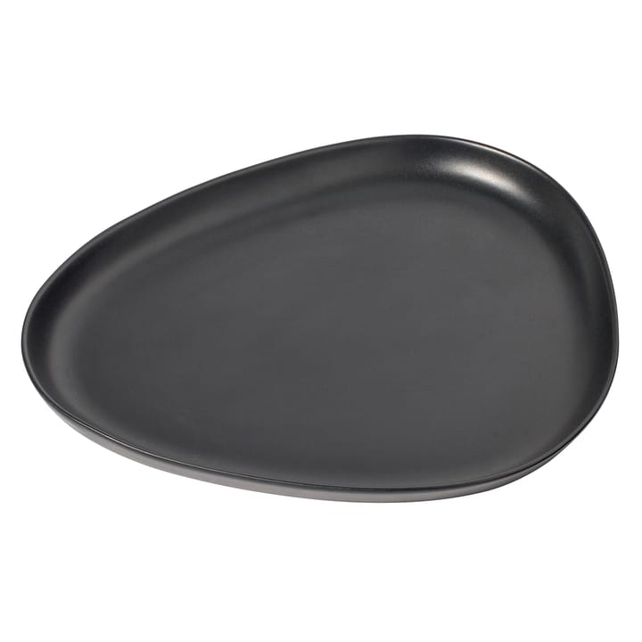 Curve Stoneware serving saucer 30x35 cm, black LIND DNA