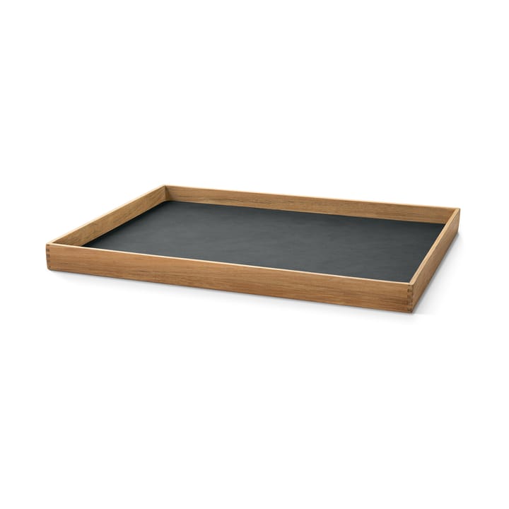 Even teak tray square L, Nupo anthracite LIND DNA