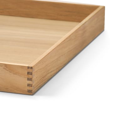 Even teak tray square L - Nupo anthracite - LIND DNA