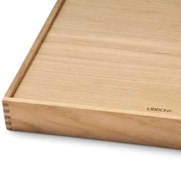 Even teak tray square L - Nupo anthracite - LIND DNA