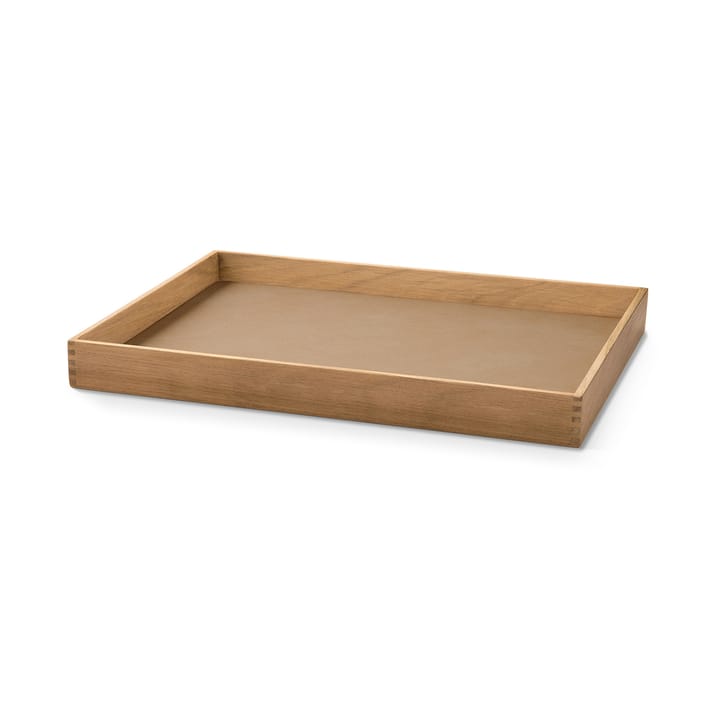 Even teak tray square M, Nupo nougat LIND DNA