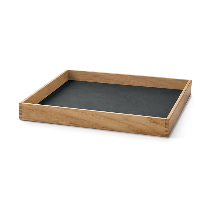 Even teak tray square S, Nupo anthracite LIND DNA