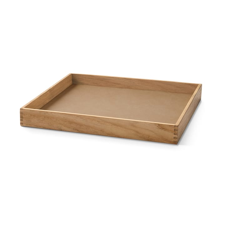 Even teak tray square S, Nupo nougat LIND DNA